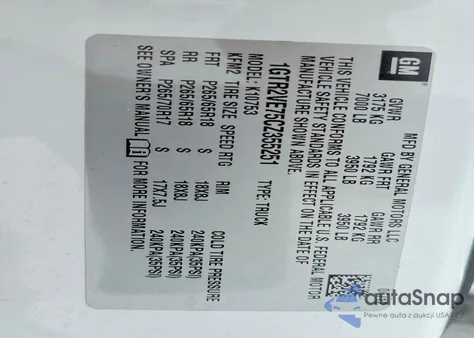 2012 GMC Sierra K1500 Sle z USA, uszkodzony, nr VIN 1GTR2VE75CZ355251